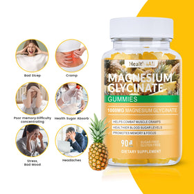 Gummies de Glycinate de Magnésium 1000mg Health4All, texture douce