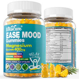 Gummies de Glycinate de Magnésium d'EnvyCure en pot, vue de face