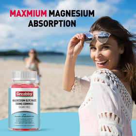 Gummies de glycinate de magnésium GREABBY, dosage recommandé