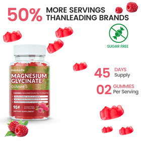 Gummies de Glycinate de Magnésium maxmedix sur une table