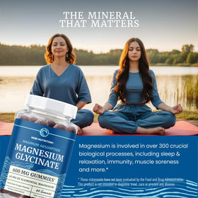 Gummies de glycinate de magnésium Nobi Nutrition, ingrédients principaux