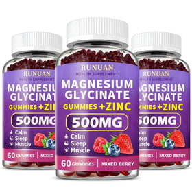 Gummies de Glycinate de Magnésium RUNUAN 500mg, vue avant