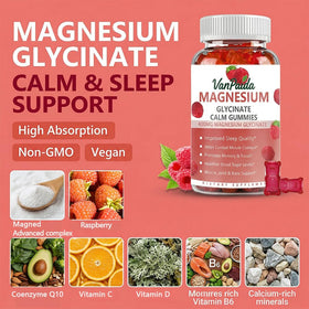 Gummies de Glycinate de Magnésium Van Paida, vue de côté