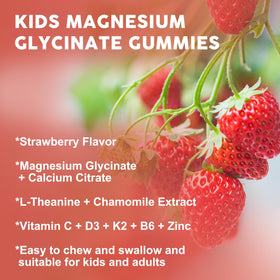 Gummies de glycinate de magnésium WOGORGT sur table