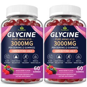 Gummies de glycine PureBalm 3000mg, vue de face