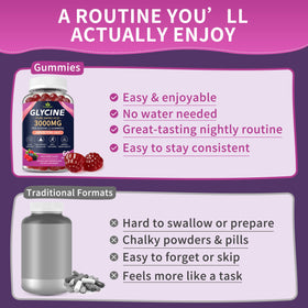 Gummies de glycine PureBalm, présentation en boîte
