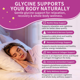 Gummies de glycine PureBalm sur une table