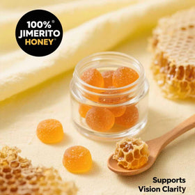 Gummies de luthéine SOULRAZY, boîte sur une surface en bois