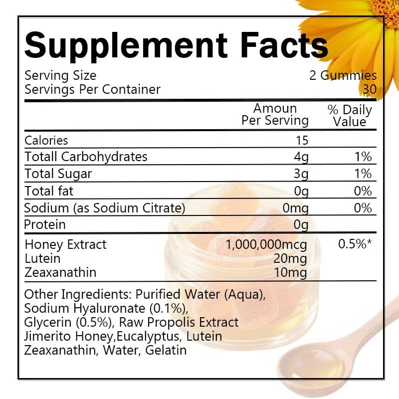 Gummies de luthéine SOULRAZY, deux pièces sur une table