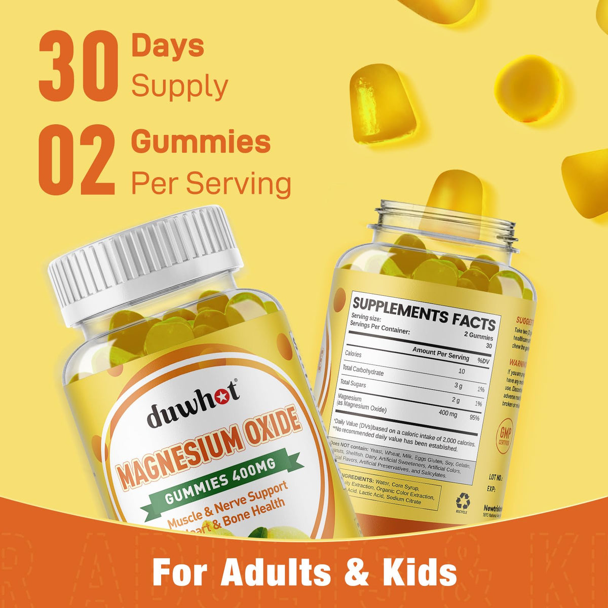 Gummies de Magnésium 400mg, illustration des avantages santé