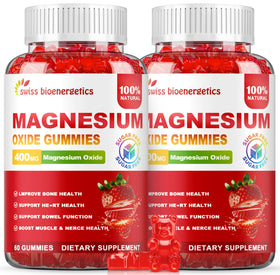 Gummies de magnésium 400mg suisse bioenergetics, vue avant