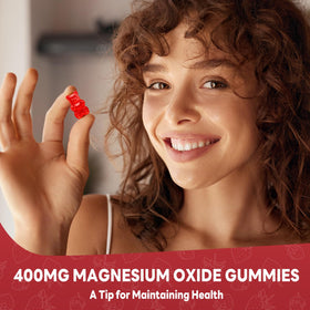 Gummies de magnésium 400mg, vue arrière de l'emballage