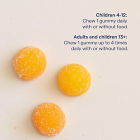 Gummies de Magnésium à la Pêche Trace Minerals, vue de côté