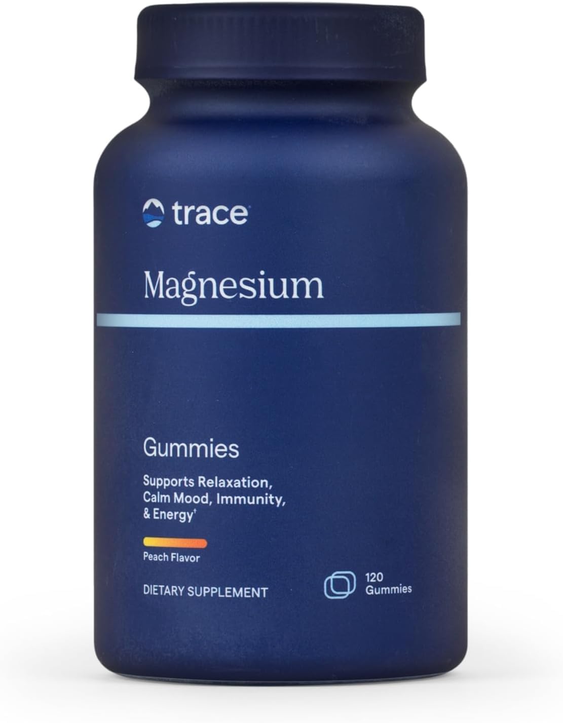 Gummies de Magnésium à la Pêche Trace Minerals, vue de face
