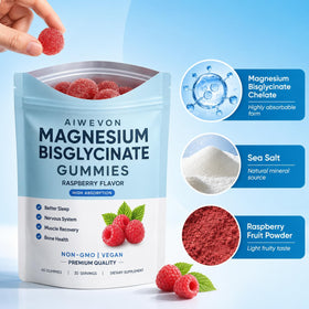 Gummies de magnésium Aiwevon sur une table