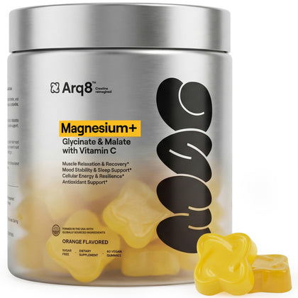 Gummies de Magnésium ARQ8 LONGEVITY, 60 unités, format orange
