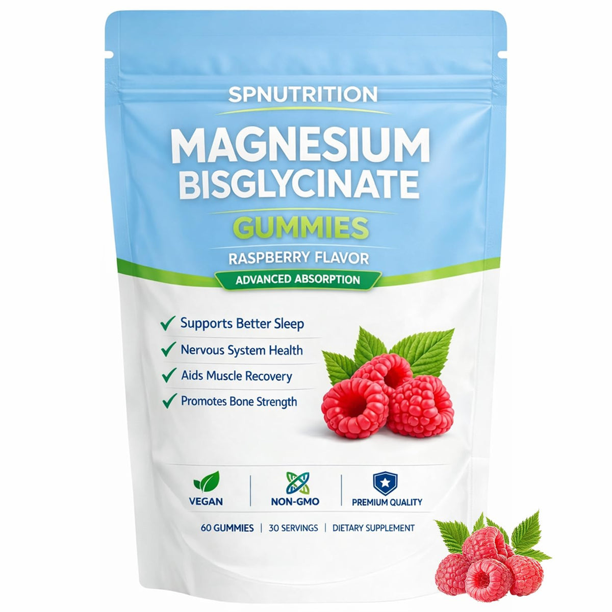 Gummies de magnésium bisglycinate Belano, 60 gummies en pot
