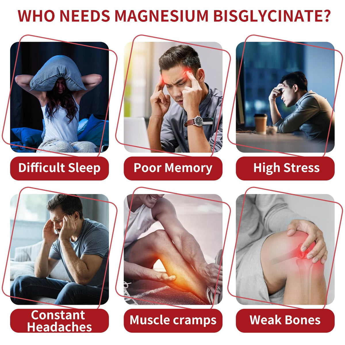 Gummies de magnésium bisglycinate Hywebvctok, étiquette avec informations nutritionnelles