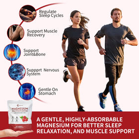 Gummies de magnésium bisglycinate Hywebvctok, prise en main