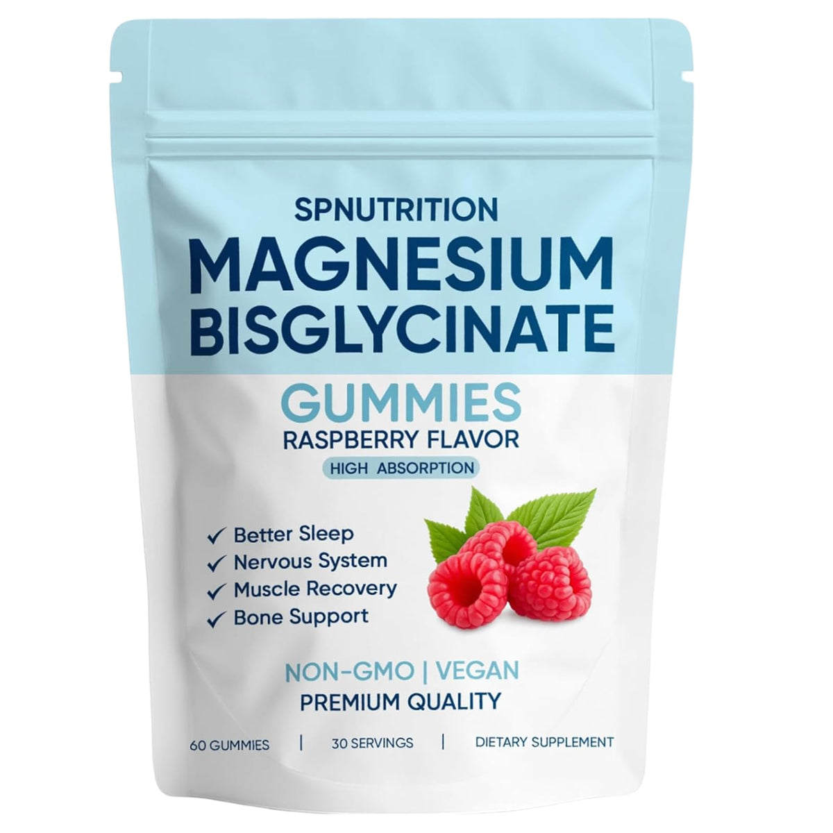 Gummies de magnésium bisglycinate KOVGOCY, vue de face