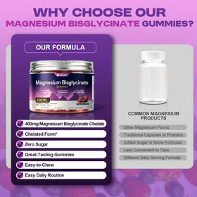 Gummies de Magnésium Bisglycinate LanranBee, ingrédients sur l'étiquette
