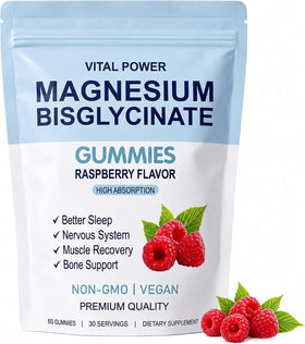 Gummies de magnésium bisglycinate LithCiphi, paquet de 60 gummies