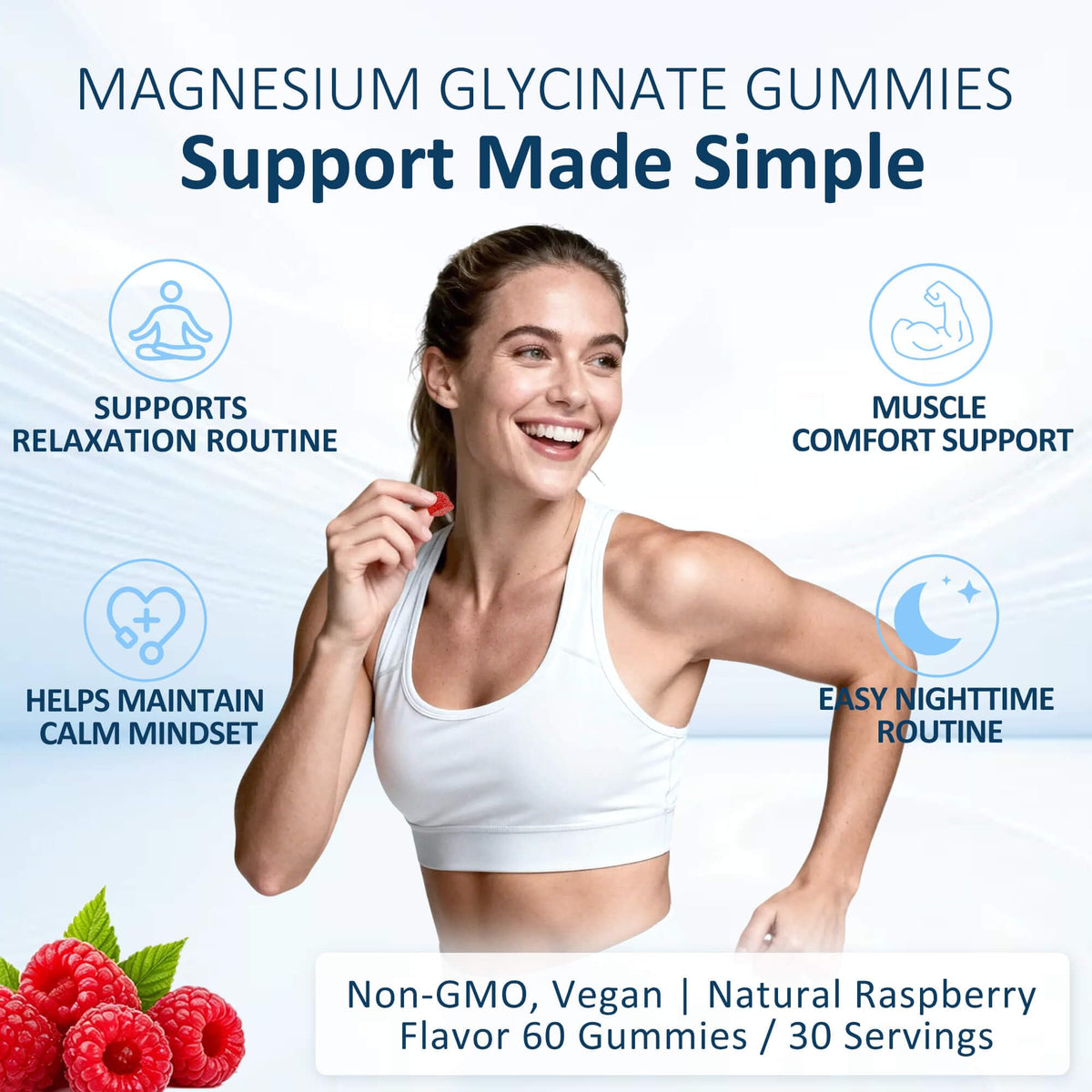 Gummies de magnésium bisglycinate LithCiphi, texture des gummies