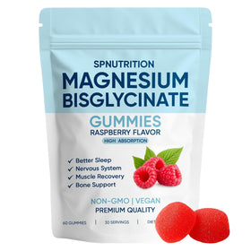 Gummies de Magnésium Bisglycinate SPNUTRITION, 60 pièces, vue de face