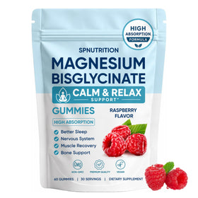 Gummies de magnésium bisglycinate SPNUTRITION, 60 unités, vue de face