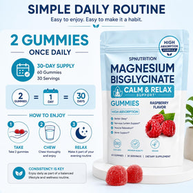 Gummies de magnésium bisglycinate SPNUTRITION avec sel marin