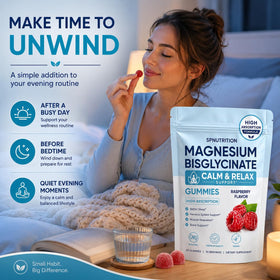 Gummies de magnésium bisglycinate SPNUTRITION, prise quotidienne