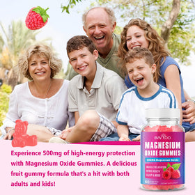 Gummies de Magnésium BVIVLOO, étiquettes et informations nutritionnelles