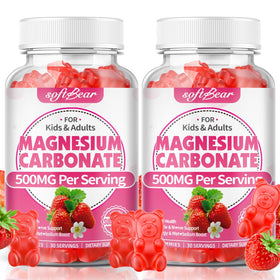 Gummies de magnésium carbonate softbear 500mg, 120 pièces, vue de face