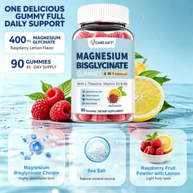 Gummies de magnésium CARE GIFT, couleur citron framboise
