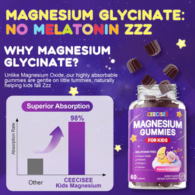 Gummies de Magnésium Ceecisee, ensemble sur une table