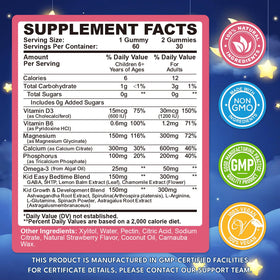 Gummies de Magnésium CFILIHTC saveur fraise, vue de face