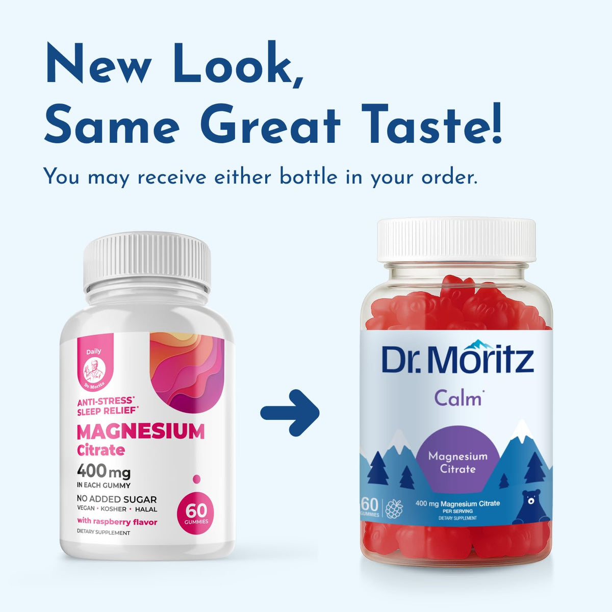 Gummies de Magnésium Citrate DR. MORITZ dosage par portion