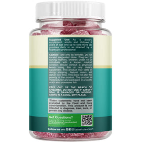 Gummies de Magnésium Citrate Natures Craft, mise en scène avec des ingrédients naturels
