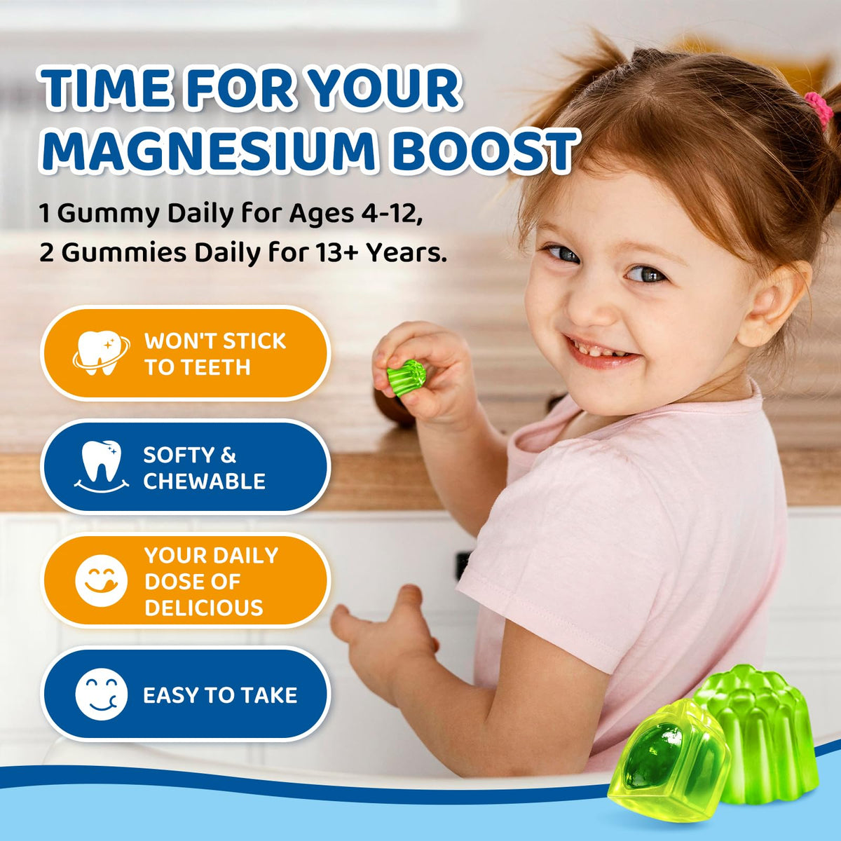Gummies de magnésium CNCHEF prêtes à être consommées