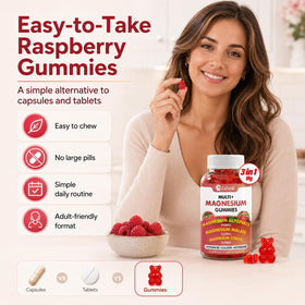 Gummies de magnésium Cofure, vue de dessus dans le flacon