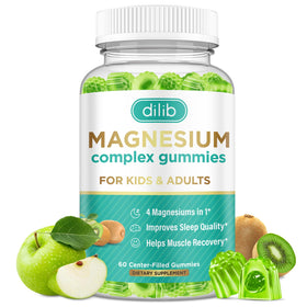 Gummies de Magnésium Complexe dilib 60 gummies saveur kiwi et pomme verte