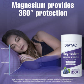 Gummies de magnésium DIAYAC, emballage individuel, prêt à emporter