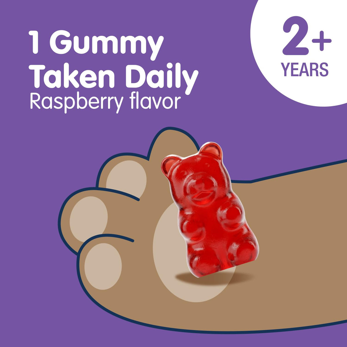 Gummies de magnésium DR. MORITZ avec une main d'enfant