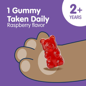 Gummies de magnésium DR. MORITZ avec une main d'enfant