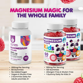 Gummies de magnésium DR. MORITZ avec une poignée de gummies