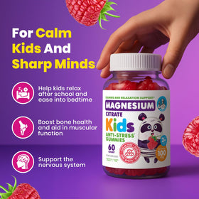 Gummies de magnésium DR. MORITZ, portion dans une main