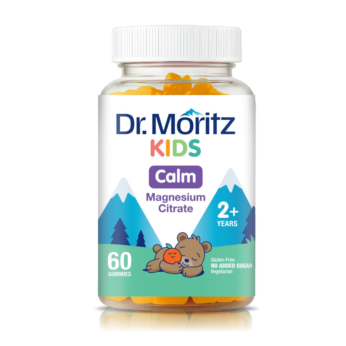 Gummies de magnésium DR. MORITZ pour enfants, saveur orange, paquet avant