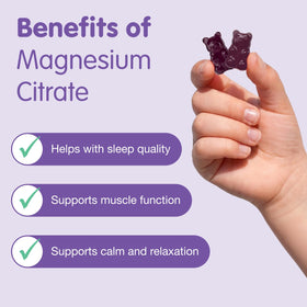 Gummies de magnésium DR. MORITZ pour enfants, vue arrière de l'emballage