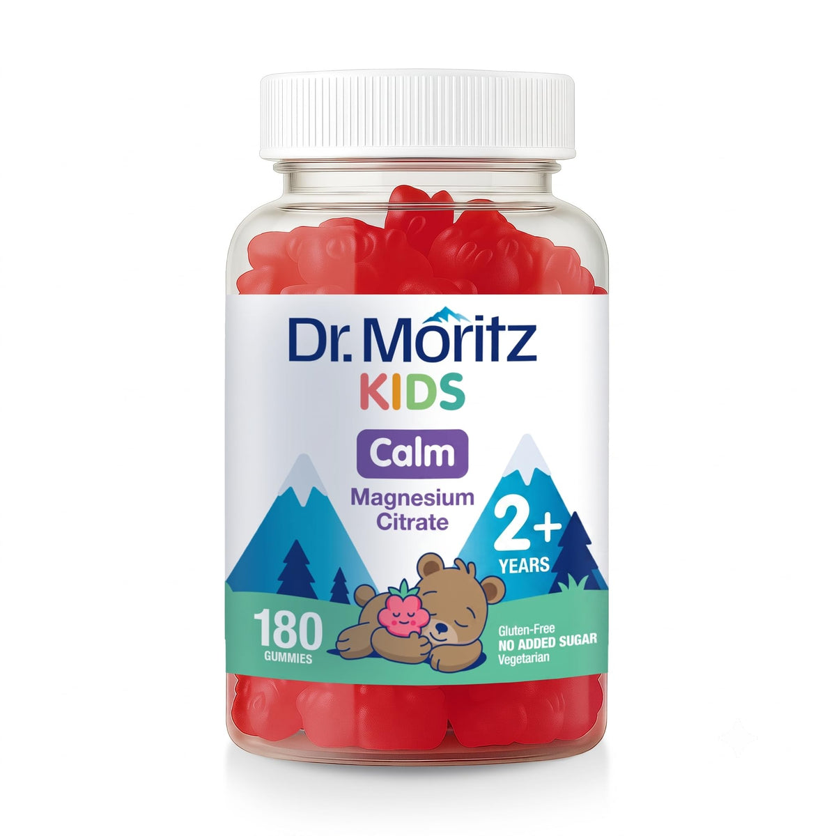 Gummies de magnésium DR. MORITZ sans sucre, vue de face