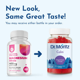 Gummies de magnésium DR. MORITZ, vue de dessus